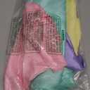 Aneco 4 Pack Satin Table Runner 12 x 108 Inch Pastel Rainbow Long Bright Silk and Smooth Fabric Party Table Runner for Wedding Banquet Party Decoration