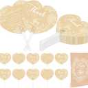 Aneco 120 Pieces Wedding Hand Plastic Fans with Wedding Table Sign Handheld Plastic Fan with Handle for Guests Bulk Wedding Hand Fans for Wedding Ceremony Bridal Shower, White Lace