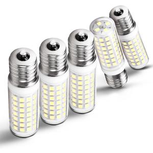 Heifymi E17 LED Light Bulb 6W(60W Halogen Equivalent) 6000K Daylight White 700lm 120V E17 LED Intermediate Base Bulb for Chandelier,Appliance,Desk Lamp,Cabinet,Closet,Ceiling Fan,Non-dimmable,5pack