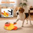 Dog Interactive Treat Dispenser, Duck Treat Dispenser for Dogs to Train Problem-Solving Skills, Food Puzzle Slow Feeder for Small & Large Cats Dogs