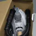 Pressurized Handheld Multi-Surface Natural Steam Cleaner with 12 pcs Accessories, Multi-Purpose Steamer for Home Use, Steamer for Cleaning Floor, Upholstery, Grout and Car (Grey) (Grey)