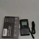 Pocket Radio with AM FM-1200mAh Rechargeable Radio-Portable Transistor Radio with Best Reception, Bluetooth Receiver,5W Big Speaker,LCD Screen,Earphone Jack,Support SD Card and USB Player for Jogging (Black)