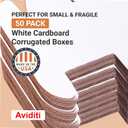 BOX USA Small Shipping Boxes 14.25'L x 11.25'W x 2'H, 50-Pack | Foldable Corrugated Cardboard Crush-Proof Box for Shipping, Packing, Moving and Storage