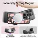 FUNMIKO for iPhone 15 Pro Case Wireless Charging & Military-Grade Protection - Cute Floral Design for Women Girls, Non-Slip Matte Cover with Shockproof Corners - Boots and Bows