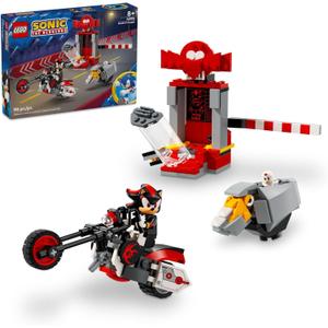 LEGO Sonic The Hedgehog Shadow The Hedgehog Escape Building Set, Motorcycle Toy, Video Game Character Figures, Sonic Toy for Kids, Gift for Gamers Ages 8 Plus, 76995