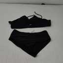 Women's High Waisted Bikini Set Two Piece Twist Knot Swimsuit Criss Cross Bathing Suit,M