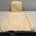 Luxury Leather Front seat Cover, Non Slip All Inclusive with Storage Bag, Suitable for 95% Sedan, SUV, Truck, 1 Piece Beige