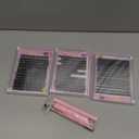 Lash Clusters Kit, 640 Pcs Eyelashes Cluster Extensions Kit 9-16mm Flufffy Individual Lashes 30D-60D D Curl False Eyelashes with Thin Band Match Tools for DIY (30D+40D Kit 9-16mm)