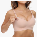 Momcozy Nursing Bras for Breastfeeding, YN21 Seamless Ultra Comfort Maternity Bra, Natural Shape, Pregnancy Sleep Bralette XL