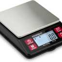 LUX Digital Mini Scale (1000g x 0.1g, Black/Red) - Digital Kitchen Scale - Digital Travel Scale - Portable Food Scale - Meal Prep Weight Scale - Digital Gram Scale - Coffee Scale