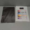 4 PACK Magnetic Dry Erase Board Sheet for Fridge, 12"x8" Erasable Refrigerator WhiteBoard w/ 6 Markers & 1 Eraser- Smooth and Flexible Small Magnet Blank Notepad for Home Kitchen Organizer and Planner