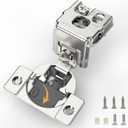 [Closing Speed Control] 10 Pack 1-1/2 Inch Overlay Soft Close Hinges for Face Frame Cabinet, 4D Adjustment, Stainless Steel Kitchen Cabinet Hardware, 105 Open Concealed Self Closing Hinge