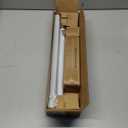 Curtain Rods for Windows 16 to 48 or 60 Inches Max Adjustable Length 1 Inch Diameter Window Curtain Rod with Aluminium End Cap, White