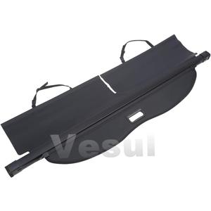 Vesul Retractable Cargo Cover Compatible with Toyota Highlander 2014-2019 with 2 Captain Chairs of Second Row Security Shade Shield Tonneau Cover Anti-Peeping Luggage Privacy Screen Extra Canvas