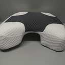 Eliteguard Side Sleeper Pillow with Arm Hole, Upgraded Height Arm Pillow for Larger Frames, Shoulder Relief System, Premium Memory Foam, Suitable for Side, Back and Stomach Sleepers  Grey