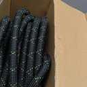 PowerFlow Garden Hose, NON-EXPANDABLE 50 Feet Premium Quality Stainless Steel Metal Water Hose with Durable Fabric Skin, Hose For Commercial, Residential Use, Bonus 10-way Spray Nozzle (50 Ft, Black)
