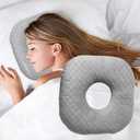 Ear Piercing Pillow for Side Sleepers with an Ear Hole for CNH and Ear Pain Ear Inflammation Pressure Sores