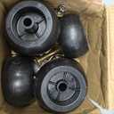 4Pcs Lawn Mower Anti Scalp Deck Wheel Kit Compatible with Bad Boy 022-5234-98 Exmark 103-3168 103-4051 103-7263 1-603299 & Many Bore 5/8 Wheel Size