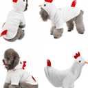 Yoption Dog Cat Chicken Costumes, Pet Halloween Christmas Thanksgiving Cosplay Dress Hoodie Funny Outfits Clothes for Puppy Dogs (XXL) (18.1'' in Neck Girth, 22.8'' in Chest)
