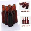 Totority Miniature Beer Bottles Dollhouse Accessories 1.37X1.57X0.39In Resin Mini Beer Bottles Models for Mini House Decor and Photo Props