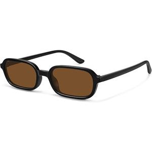 WOWSUN Retro Rectangle Sunglasses Womens Small Trendy 90s Sun Glasses Sunnies UV400 Protection