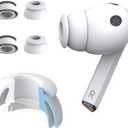 Premium Multi-Flange Eartips for Galaxy Buds3 Pro (White, Small)  Always Fits, Never Slips