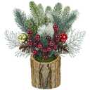 Mini Christmas Tree, Christmas Centerpieces for Tables Mini Christmas Tree with Lights, Tabletop Xmas Tree with Ornaments,Christmas Decoration for Party
