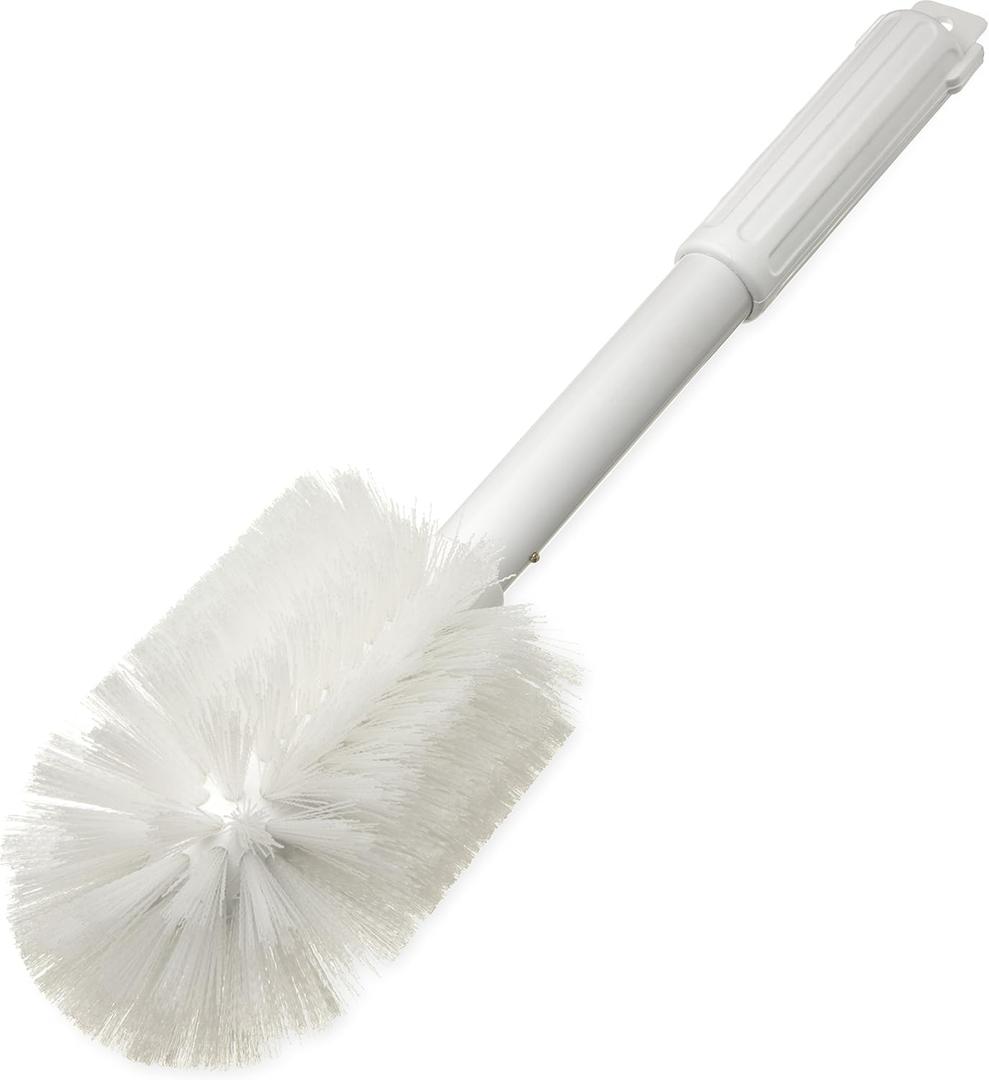 SPARTA Industial Tank Brush Pipe Brush, Drain Brush with Handle for Commercial Kitchens, Polyester Bristle, 16 Inches, White