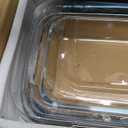 8-Piece Deep Glass Baking Dish Set with Plastic lids,Rectangular Glass Bakeware Set with Lids, Baking Pans for Lasagna, Leftovers, Cooking, Kitchen, Freezer-to-Oven and Dishwasher, Gray