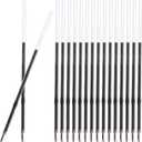 Retractable Ballpoint Pen Refills 30 Pieces 1mm, Medium Point 4.2 Inch Black Ink Refills Smooth Writing for Click Pens