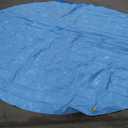 CACSPS 120" Non-Slip Splash Pad for Kids and Dog, Thicken Sprinkler Pool Summer Outdoor Water Toys, Extra Large Backyard Wading Pool for Children Boys & Girls or Pet Dog (Blue&Yellow)