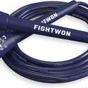 5mm PVC Jump Rope for Fitness | Adjustable Indoor/Outdoor Skipping Rope with Unbreakable Handles | Ultra-Strong PVC & White Grips (Sky Blue)