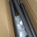 2 Sets Large Universal Trampoline Net Pole Replacement with Foam Sleeve, Enclosure Poles Kit with Clamp and Screws, Fix Bent/Broken Trampoline Fit for 10Ft-16Ft