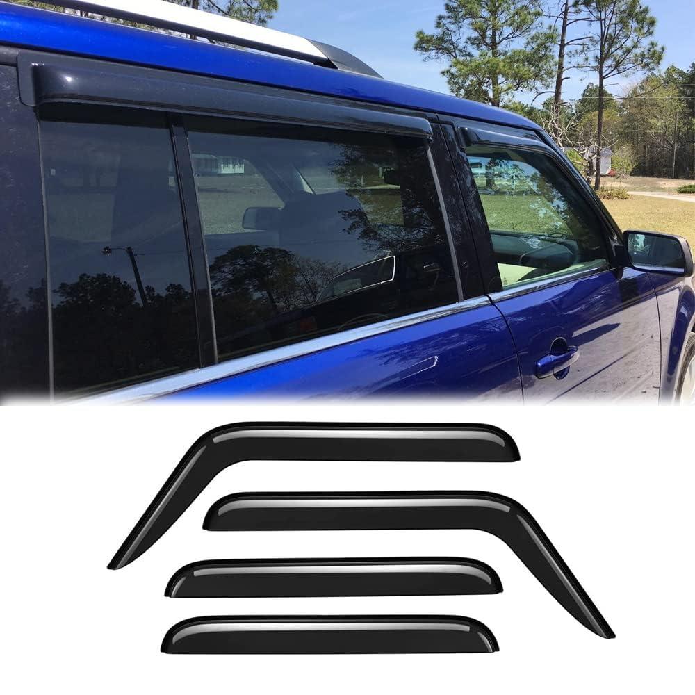 VICOJETOR 94511 Sunproof Waterproof Side Window Wind Deflector, 4pcs Replacements Rain Guards Set, Window Visor fit for 2001-2010 Chrysler PT Cruiser(Not for 2 Doors)