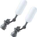 1/2 Inch NPT Mini Float Ball Valve Kit Automatic Fill Feed Humidifier Tank Pond Shut off Water Float Ball Valve, 2 Pack