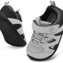LeIsfIt Baby Shoes Boys Girls First Walking Shoes Non-Slip Toddler Breathable Sneakers Infant Sneakers, Size 13