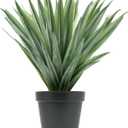 Velener Artificial Agave Plant in Black Pot with Real Stone Pebbles, Large Fake Agave Plants for Indoor and Outdoor-15 inches Tall, 81 Leaves