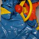 Cute Child Kids Inflatable Pool Float PVC Summer Swim Float Air Bed Lake Boat Swimming Floats with 2 Handles Surfing Raft Bodyboard Floating Mattress Seat Swim Ring for Girls Boys 1-5 Years (Yellow, Car Style)