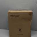 OYEARS 19'' Small Boho Table Lamps for Bedroom Set of 2, Farmhouse Rattan Bedroom Lamps for Living Room Rustic Home Decor, Nightstand Bedside Lamps for Sofa Table Entry Way, Suitable for Small Places (Beige and White)