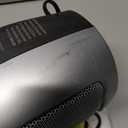 Amazon Basics Ceramic Space Heater, Portable Indoor Heating Solution, With Overheat and Tip-Over Protection, Thermostat, Non-Oscillating, 1500W, Fast Heating, 7.52"D x 6.34"W x 9.45"H, Silver