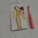 Frida Baby Triple-Angle Toothhugger Training Toddler Toothbrush | Toddler Toothbrush 2 Years and Up, Cleans All Sides at Once | 2 Pack (Yellow + Pink)