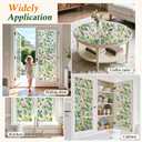 Coavas Privacy Window Film - Forsted Glass Window Film Decorative Static Cling Non-Adhesive UV Blocking Window Cover for Home Office Door, Pure, 17.5 x 78.7 Inches