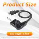 Universal Replacement Adjustable Thermostat Probe Cord - Compatible with Masterbuilt,Electric Griddles & More Electric Skillet Cord Replacement
