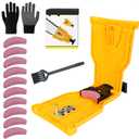 Chainsaw Sharpener for 12''-22'' Chain Saws, Universal Chain Saw Sharpener Tool, Portable Chainsaw Chain Sharpener, Chainsaw Blade Sharpener, Quick Sharpening and Easy to Use 10 Whetstone