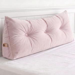 Wedge Headboard Pillow for Back Support, Removable Cover, Twin