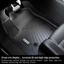 Floor Mats for Ford Expedition MAX 2018-2024 (Only Fit 7 Seats-2 Row Bucket Seat Non Short) & Trunk Mat All Weather Protection Floor Liners & Cargo Liners Velcro Covering The Backrest Accessories