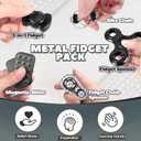 5 Pcs Fidget Toys Adults & Teen Metal Fidgets Spinner for Teens Boys Magnetic Slider Cool Gadgets Office Desk Toy Stress Relief Sensory Items Figette for Classroom Autism ADHD Anxiety Gifts
