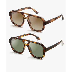 livho Trendy Polarized Square Aviator Sunglasses Women Men Square Eyewear Frame, Retro Sun Glasses for Women Men 2025 Shades