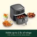 Cuisinart Air Fryer, 4.5-Quart Basket Fryer with 4 Cooking Functions to Air Fry, Roast, Bake, and Keep Warm, 4 Airfryer Presets, Dishwasher-Safe Parts, AIR-160NAS, Stainless Steel & Black, 4.5 Qt. Window