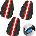 3 Pair Auto Exterior Mirror Shade Rain Guard Visor, Smooth Black Carbon Fiber Style Rear View Rain Eyebrow for SUV Truck Sedan, Universal Auto Mirror Shade for Driving Protection in Rain Snow